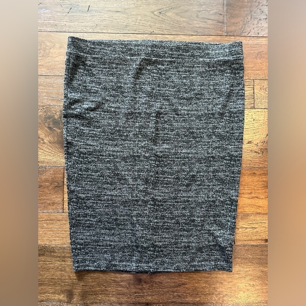 Torris Womens Black/gray Midi Pencil Skirt Pull On Stretchy-Size 4